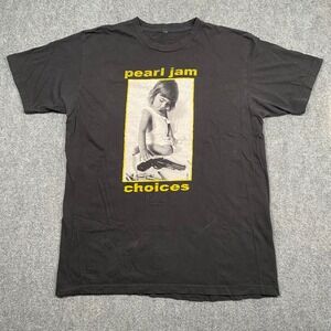 Pearl Jam Choices Graphic T Shirt Black Men's Size Large